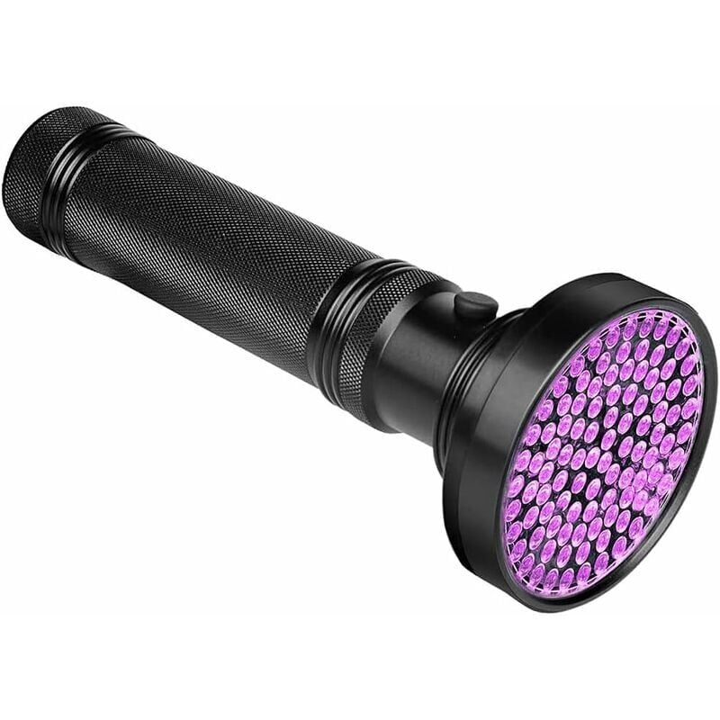 foto del prodotto snq torcia uv, lampada uv a 100 led migliorata, lampada ultravioletta, torcia a luce nera