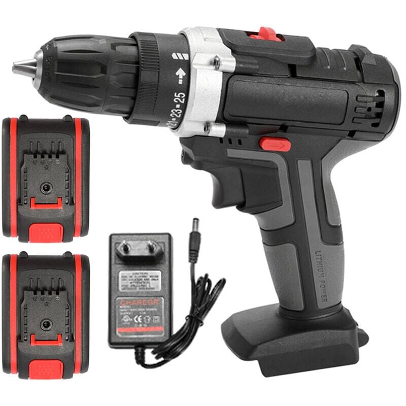 foto del prodotto snq trapano avvitatore a batteria da 36 v, trapano elettrico a batteria a led, set di utensili per la riparazione della famiglia di trapani