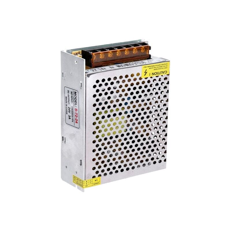 foto del prodotto snq trasformatore per striscia led 24v 3a 72w alimentatore per 72w trasformatore alimentatore per striscia led e altri dispositivi con dc 3v
