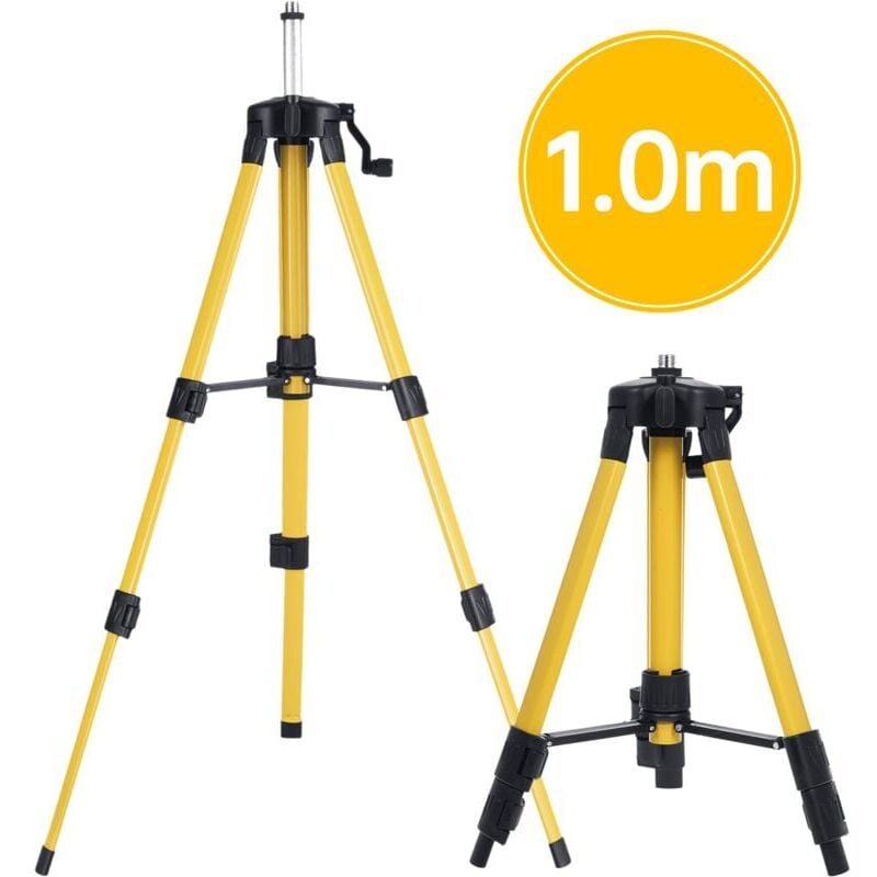 foto del prodotto snq treppiede professionale per laser e livelli0 altezza professionale 39 100 cm, filettatura treppiede 5 8 