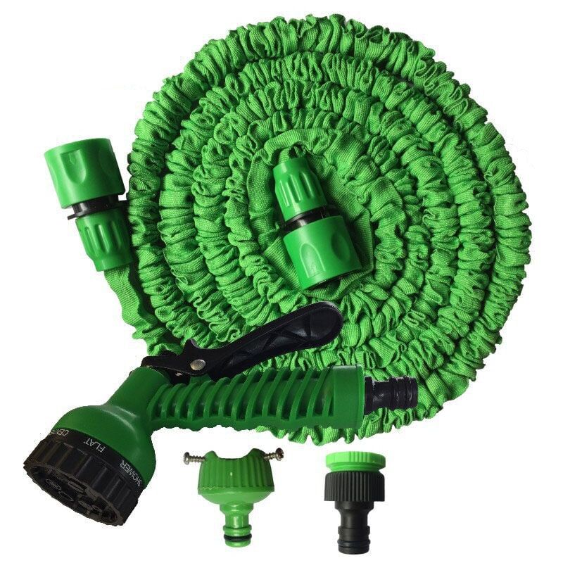 foto del prodotto snq tubo da giardino retrattile tubo da giardino retrattile verde 7,5 m .
