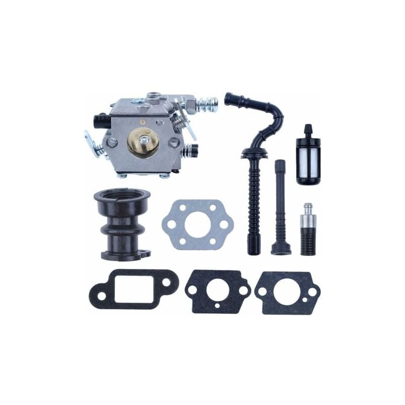 foto del prodotto snq tubo di aspirazione del carburatore e filtro del carburante per motoseghe stihl 021, 023, 025, ms210, ms230, ms250. ricambio per walbro wt286.