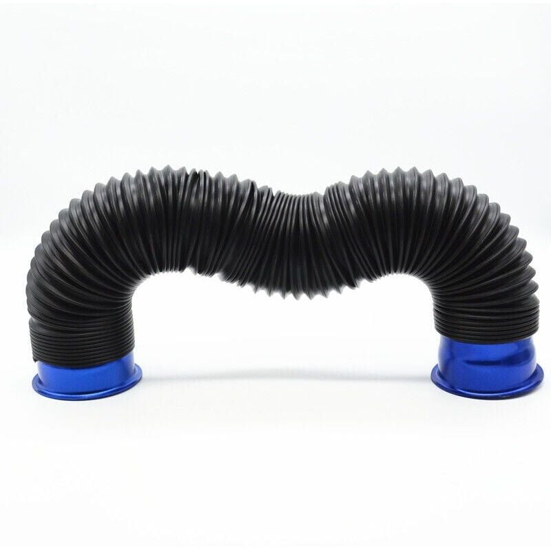 foto del prodotto snq tubo flessibile di aspirazione dell aria fredda turbo regolabile da 3 pollici per auto nero blu 