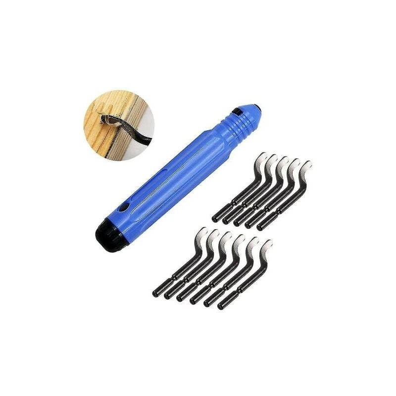 foto del prodotto snq utensile per sbavatura utensile per sbavatura con 11 lame bs1010 360 lame per sbavatura girevoli