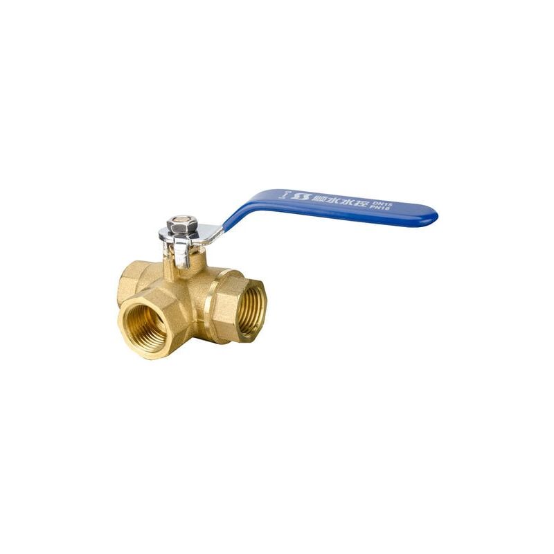 foto del prodotto snq valvola a 3 vie, valvola a sfera in ottone dn15 1 2 , adattatore valvola a 3 vie, connettore valvola, maniglia a leva