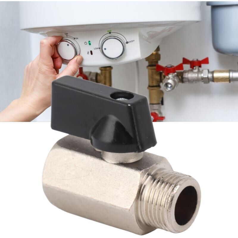 foto del prodotto snq valvola a sfera per gas con filettatura maschio femmina in ottone ispessito per acqua di rubinetto domestica da 3 8 