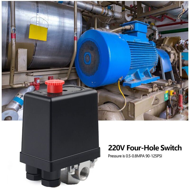 foto del prodotto snq valvola di controllo dell interruttore della pressione del compressore d aria 220v interruttore automatico della pressione del compressore