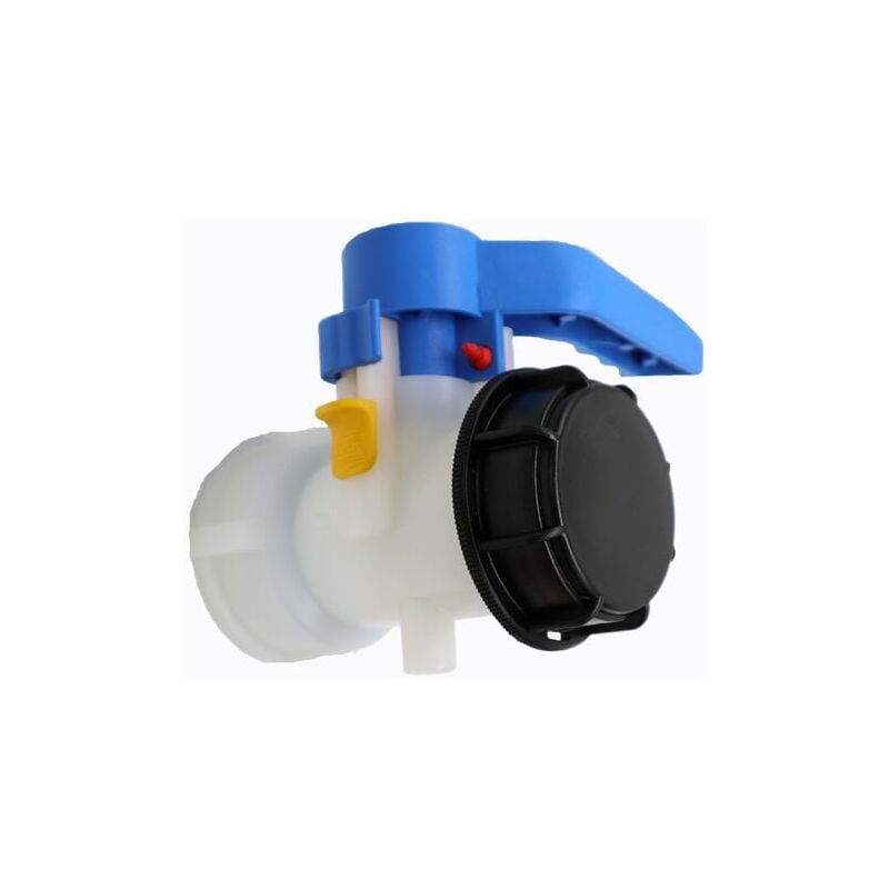foto del prodotto snq valvola per cisterna ibc 1000 litri 2 62 mm valvola a farfalla in plastica integrata dn50 62 mm 