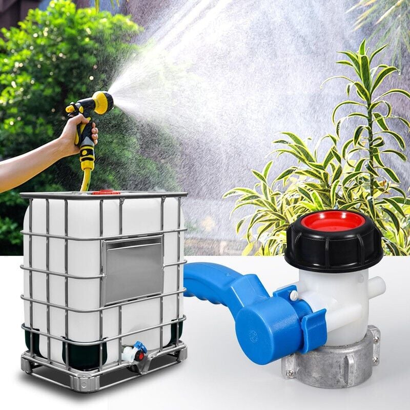 foto del prodotto snq valvola per serbatoio valvola a farfalla valvola per serbatoio ibc da 1000 litri 62 mm, adattatore universale per serbatoio dell acqua