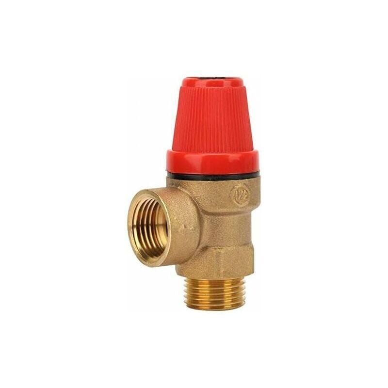 foto del prodotto snq valvole di sicurezza con filettatura maschio da 1 2 valvola di sicurezza in ottone per acqua, olio e gas 3 bar 