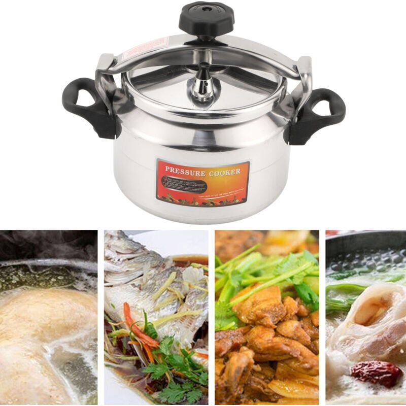 foto del prodotto snq vaporiera in acciaio inox, pentola a pressione, pentola a pressione, adatta a tutti i piani cottura, acciaio inox, plastica, 4 l