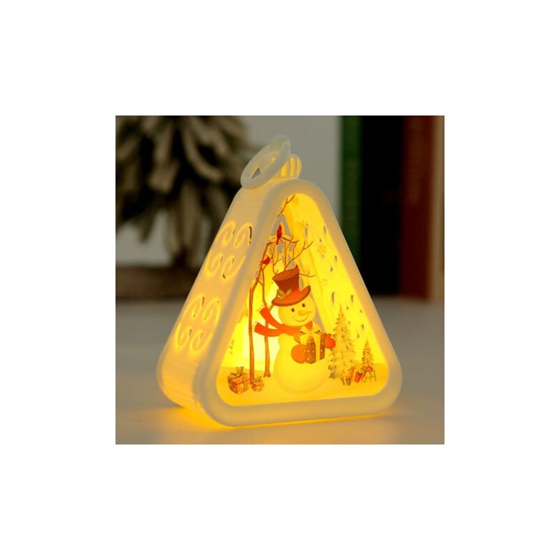 foto del prodotto snq veilleuse de d coration de no l r tro, cadeau lumineux, accessoire d affichage de bureau, lumi re d ambiance bonhomme de neige 