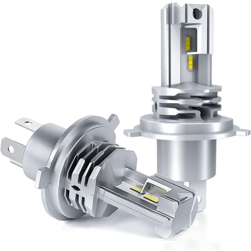 foto del prodotto snq vial h4 led, 6500k bianco per voiture da 12v 24v kit hi lo beam per vial conversion headlight. 2 pezzi 