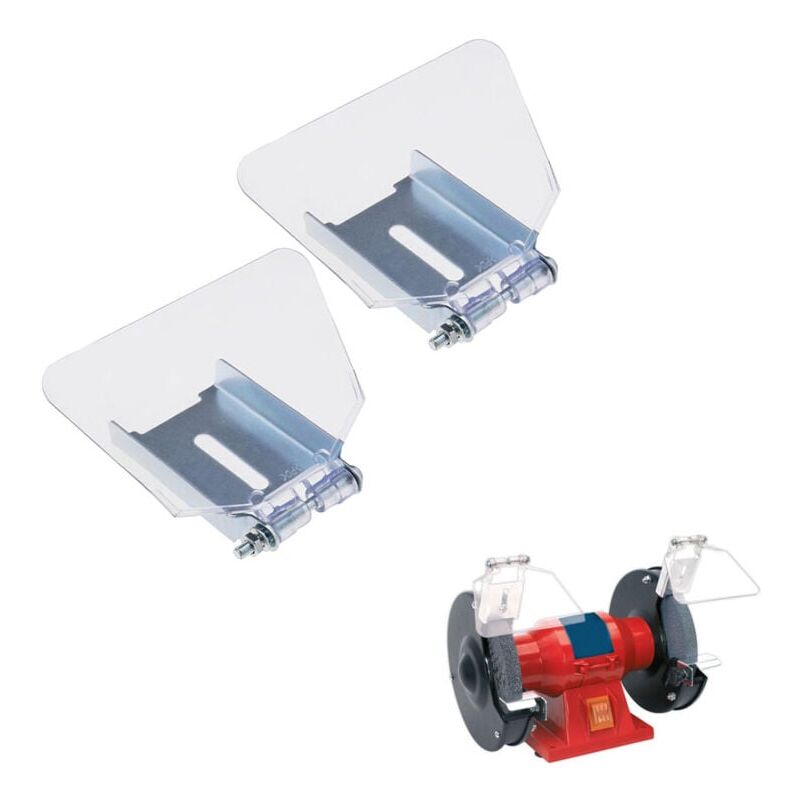 foto del prodotto snq visiera per smerigliatrice da banco compatibile con smerigliatrici da banco tipo 125 150, protezione per utensili, alloggiamento in acciaio