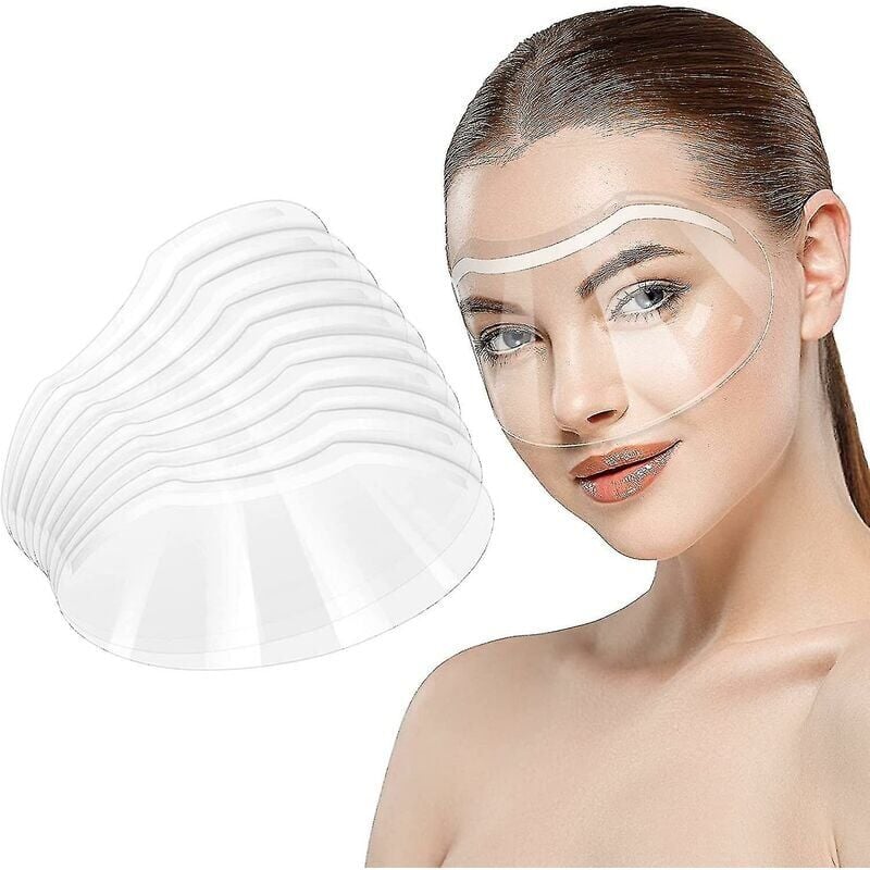 foto del prodotto snq visiera protettiva trasparente per microblading, trucco permanente, extension per ciglia, cataratta, protezione per il viso e gli occhi,