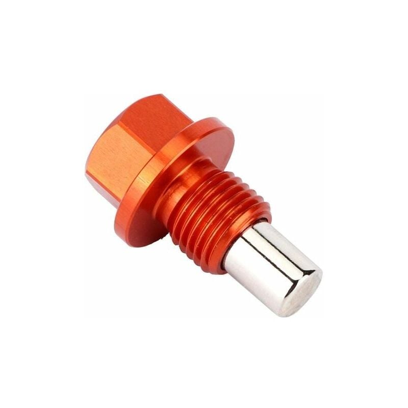foto del prodotto snq vite della coppa dell olio, tappo di scarico antifurto universale in metallo anodizzato magnetico per coppa dell olio motore con anello in