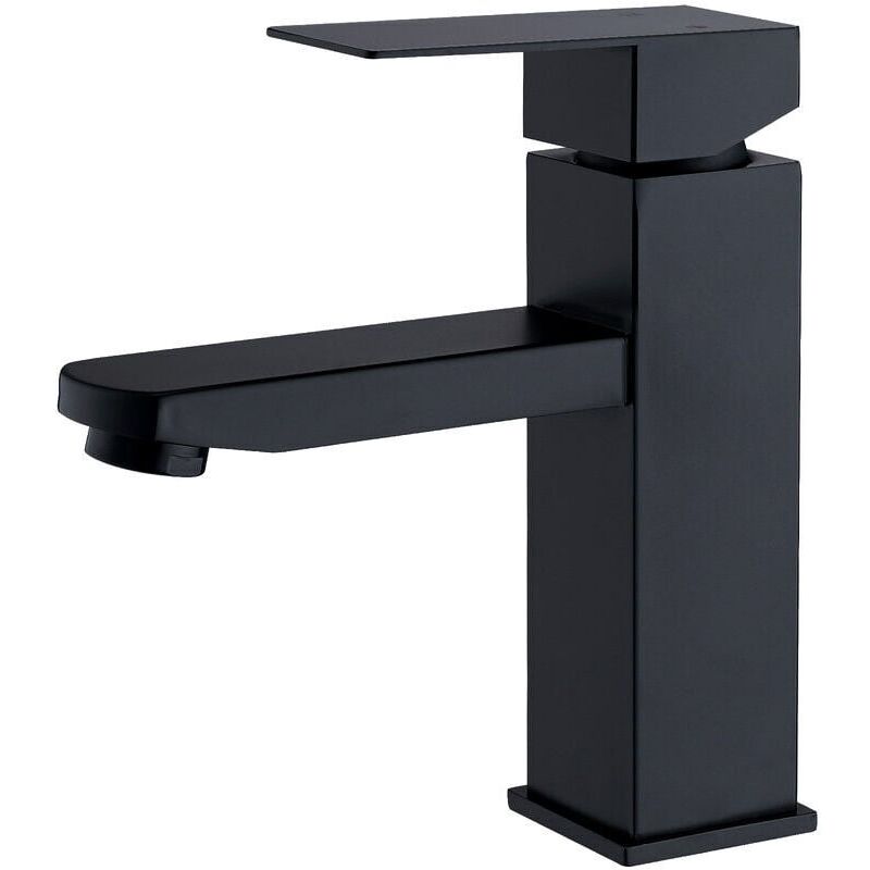 foto del prodotto snq wasserhahn bad schwarz badarmatur warm und kalt waschbecken armatur mischbatterie einhandmischer g ste wc waschtischarmatur schwarz