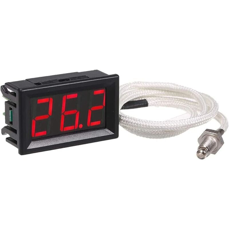 foto del prodotto snq xh b310 termometro digitale industriale, 12v 30800 c termocoppia tipo k m6 tester display led termografo