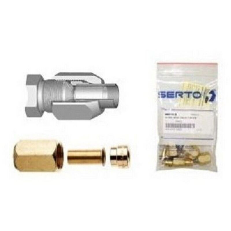 foto del prodotto so 40231 5 8 sae 1.00 raccords sertir cuivre frigo sachet de 10 serto