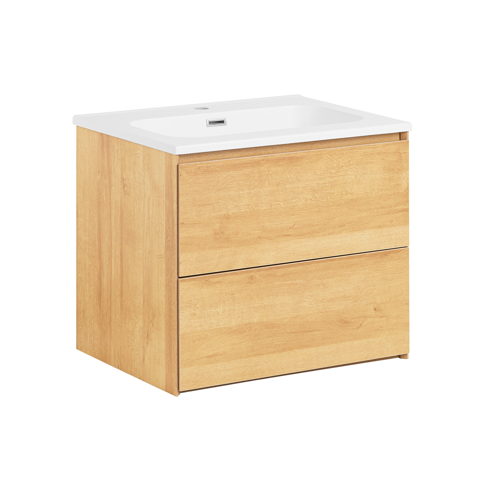 foto del prodotto sobuy bzr174-n lavabo sotto armadio guardaroba bagno stretto lavabo con sotto armadio mobili da bagno naturale bht ca. 61x54x46 cm