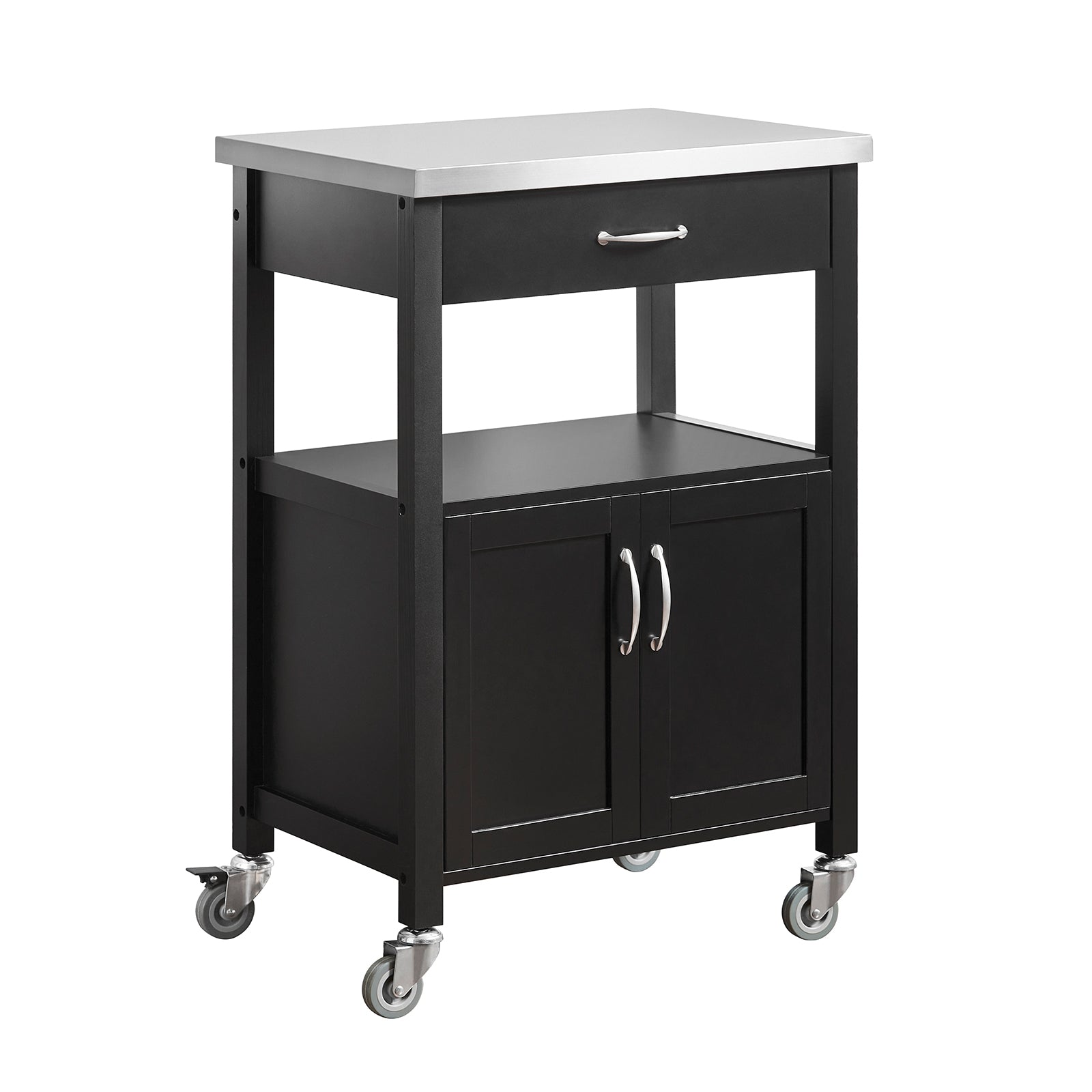 foto del prodotto sobuy carrello cucina, carrello da servizio colore nero, fkw22 sch