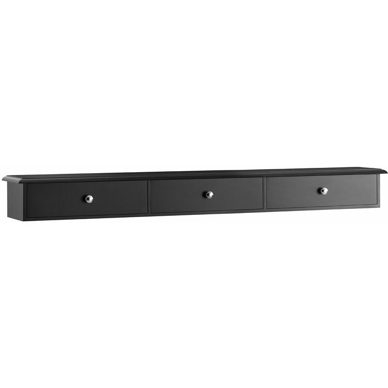 foto del prodotto sobuy consolle con 3 cassetti libreria scaffale a scala libreria a scala nero frg43 l sch
