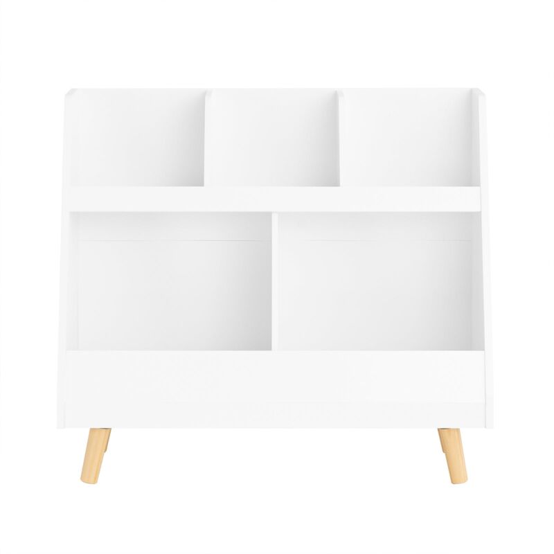 foto del prodotto sobuy libreria montessoriana per bambini scaffale portagiochi portariviste l63p30a70 cm kmb19 w