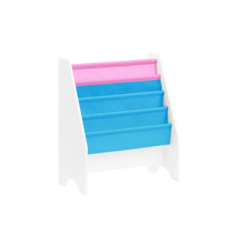 foto del prodotto sobuy libreria,portariviste a terra, scaffale per riviste, 4 scomparti, 62x30x71cm frg225 f