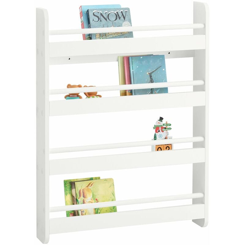 foto del prodotto sobuy libreria portariviste libreria bambini bianco l60a80p12cm kmb08 k w