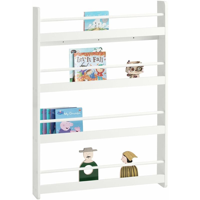 immagine 0 del prodotto sobuy libreria portariviste libreria bambini bianco l80a118p12cm kmb08 w
