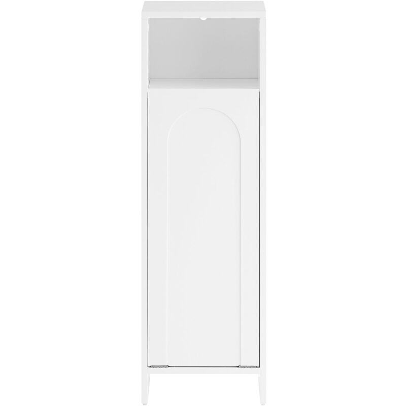 foto del prodotto sobuy mobile portabiancheria da bagno mobiletto bagno bianco 30x30x97cm bzr161 w
