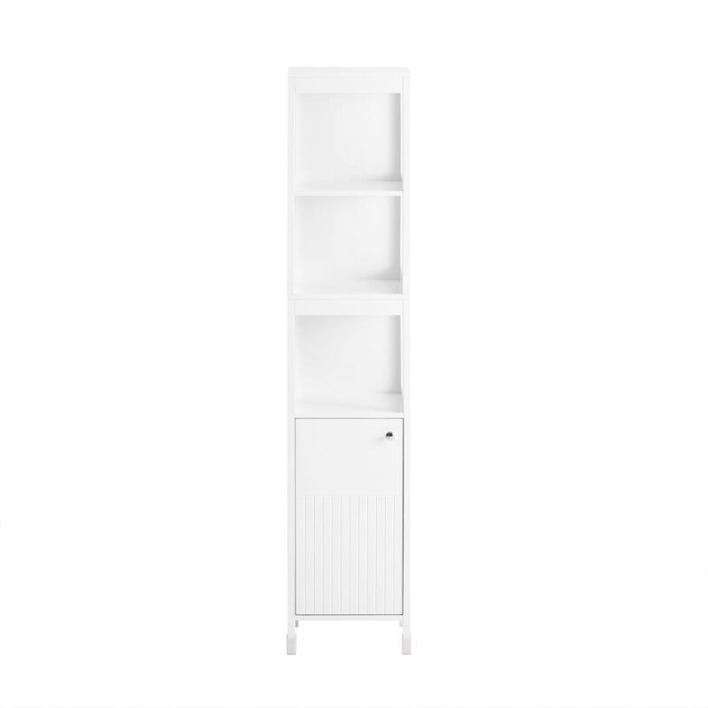 foto del prodotto sobuy mobiletto da bagno salvaspazio colonna bagno bianco 30x30x144cm bzr187 w
