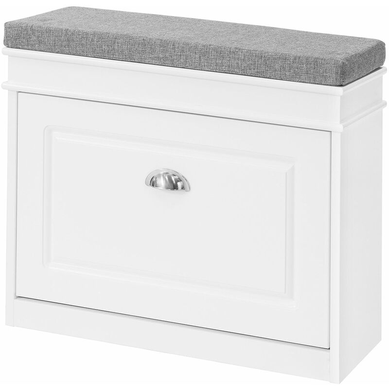 foto del prodotto sobuy mobili per scarpe serie scarpiere 1 anta 1 cuscino 60x24x51cm bianco fsr82 k w
