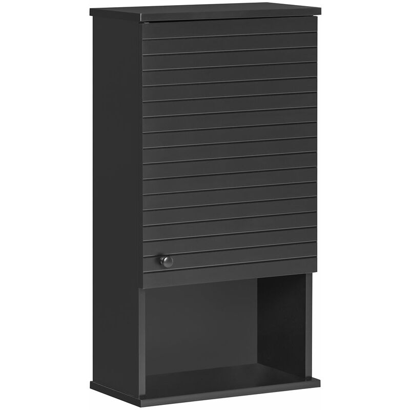 foto del prodotto sobuy pensile bagno sospeso l40p21a76 cm colore nero bzr25 sch