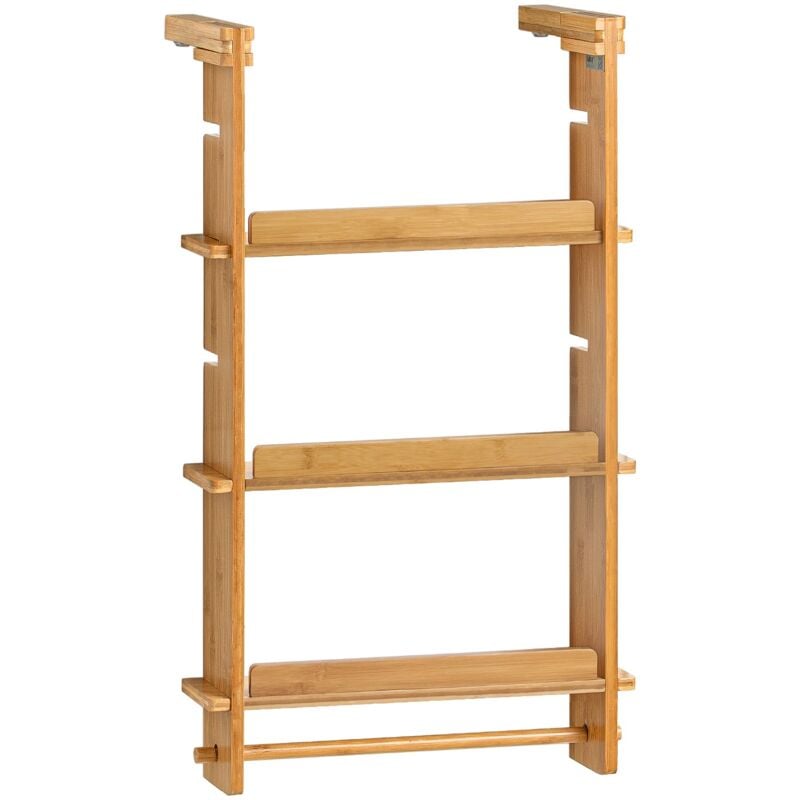 foto del prodotto sobuy pensile cucina portaoggetti da appendere, ripiani regolabile l42p10a73cm, kcr03 n
