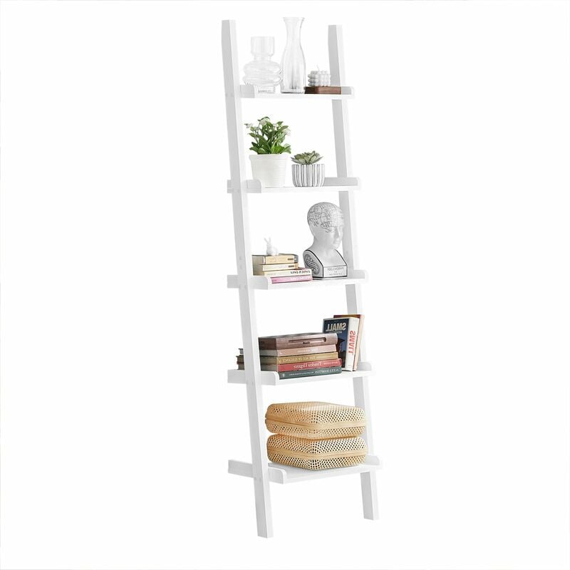 foto del prodotto sobuy scaffale a scala,librerie, scaffale da angolo bianco frg17 w