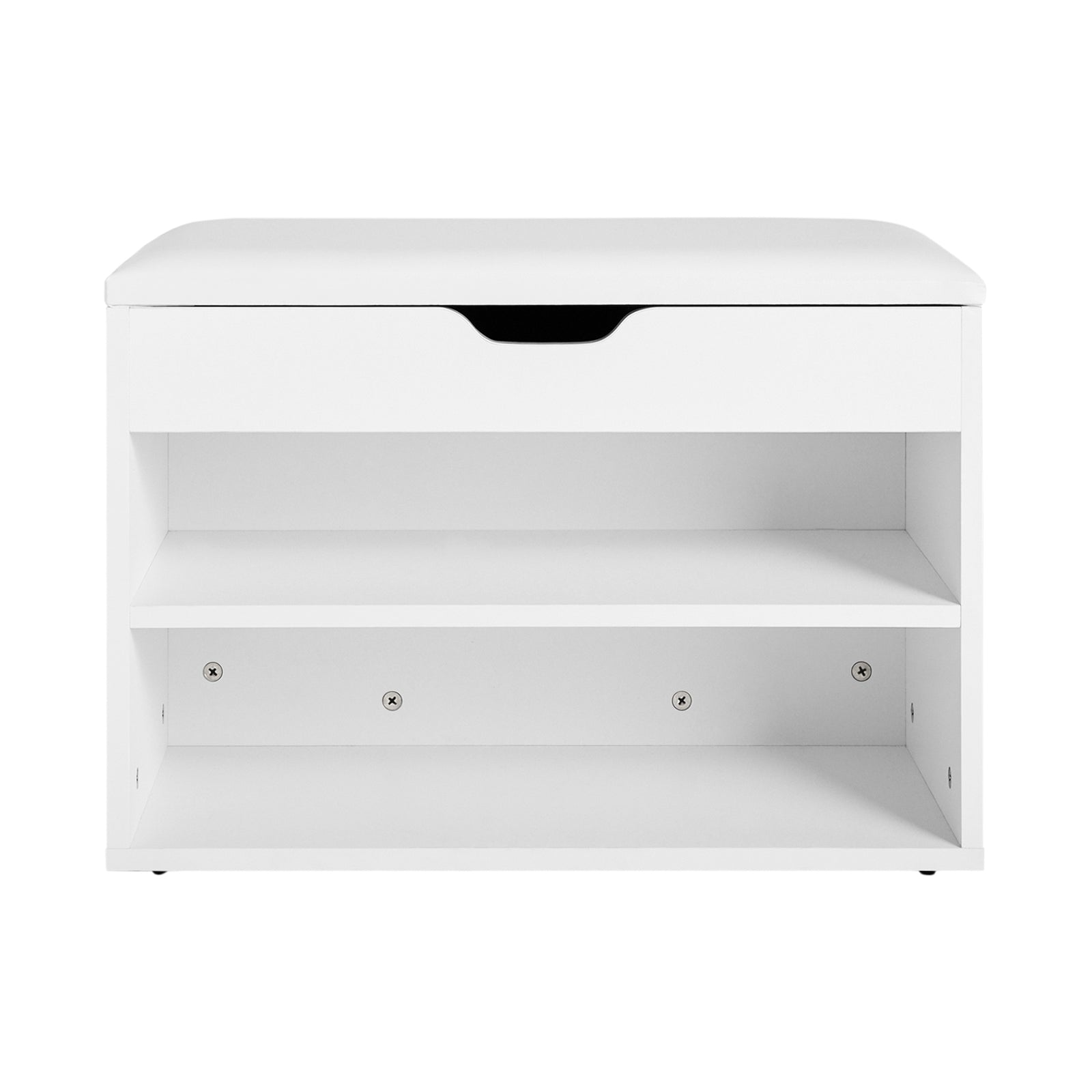 foto del prodotto sobuy scarpiera da ingresso, cassapanca,portascarpe con cuscino,bianco, fsr25 w,it