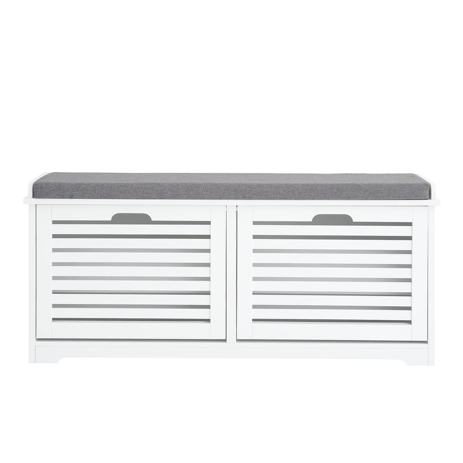 foto del prodotto sobuy scarpiera panca scarpiera portascarpe con seduta bianco 110x30x49cm fsr184 w