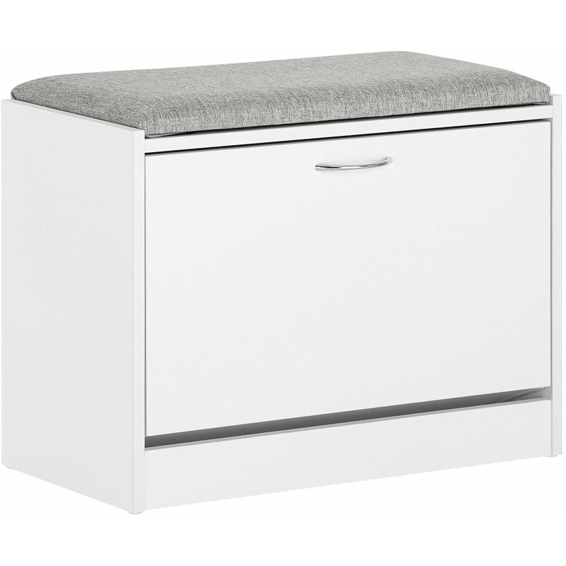 foto del prodotto sobuy scarpiera panca scarpiera portascarpe con seduta grigio profondit 30cm fsr16 hg