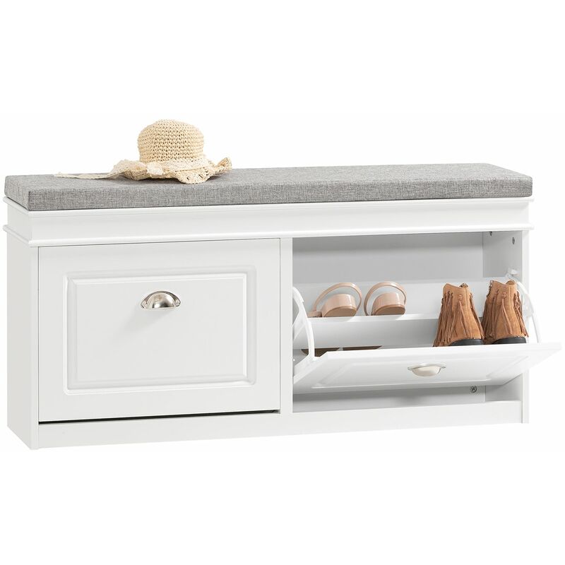 foto del prodotto sobuy scarpiera salvaspazio slim mobili per scarpe serie scarpiere 104x24x52cm bianco fsr64 w