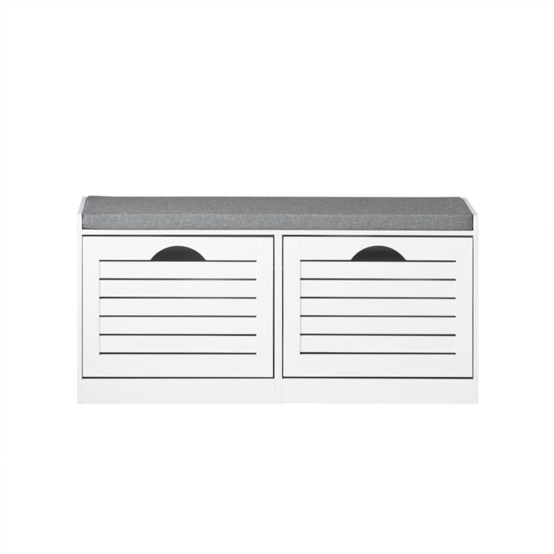 foto del prodotto sobuy scarpiera salvaspazio slim, portascarpe salvaspazio regolabili, l97p28a46 cm, bianco, fsr62 w