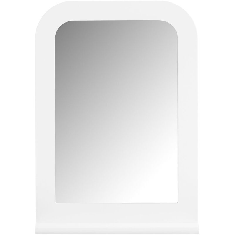 foto del prodotto sobuy specchio bagno specchio da parete mensola bagno a muro bianco 38x9x54cm bzr162 w