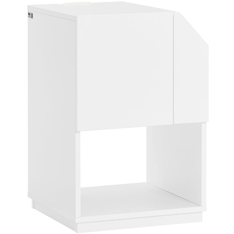 foto del prodotto sobuy tavolino laterale da divano comodino bianco 40x40x60cm fbt136 w