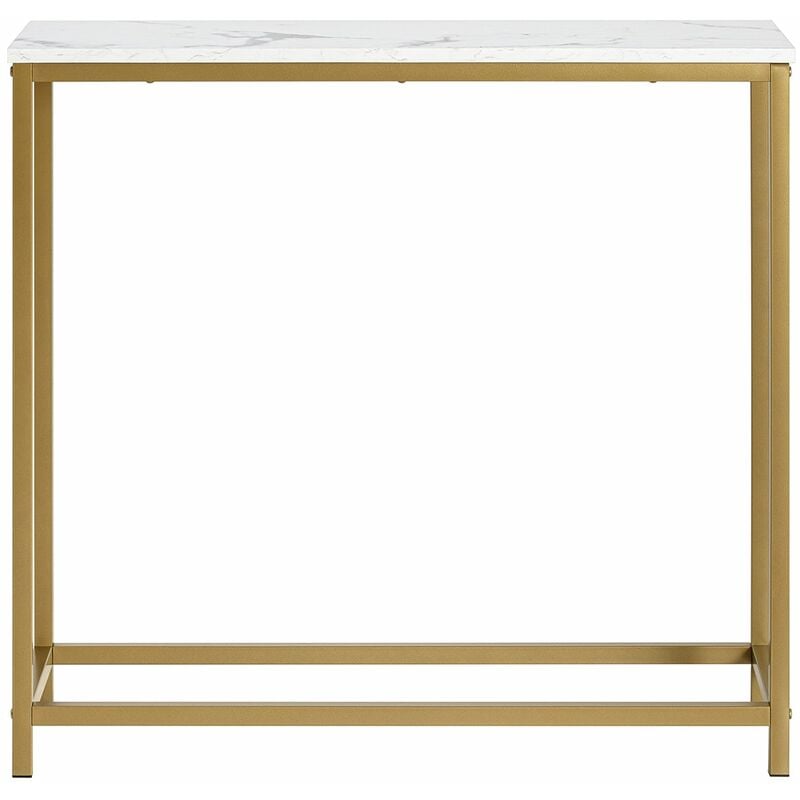 foto del prodotto sobuy tavolo consolle ingresso moderno aspetto marmo stile vintage l80p3075cm modello in marmo fsb29 g