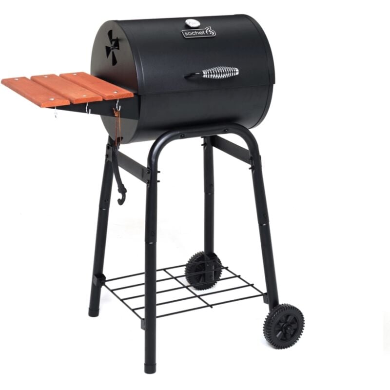 foto del prodotto sochef barbecue a carbonella pedro 45 con griglia in acciaio 80x60x105 cm