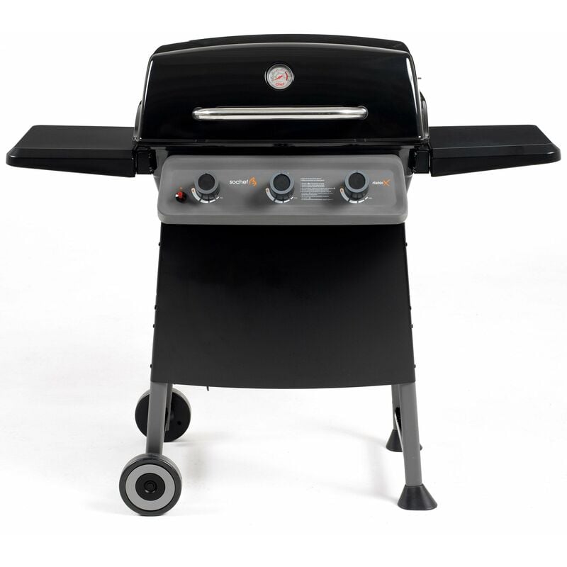 foto del prodotto sochef barbecue a gas gpl 3 fuochi 10,5kw diablo