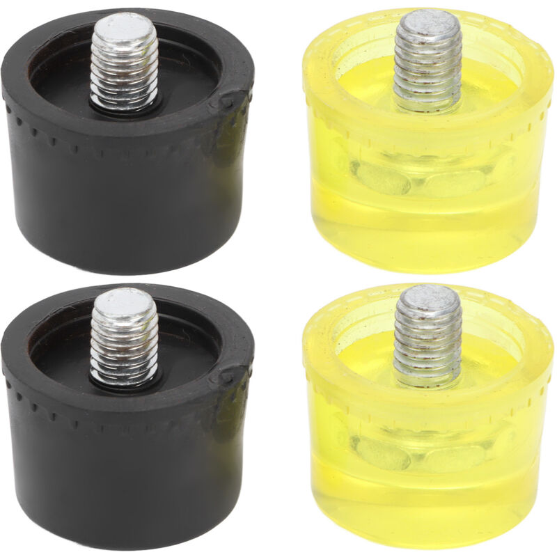 foto del prodotto socie a 2 set di bocchette di sostituzione della testa di gomma accessori a martello blackdia giallo 25mm eosnow