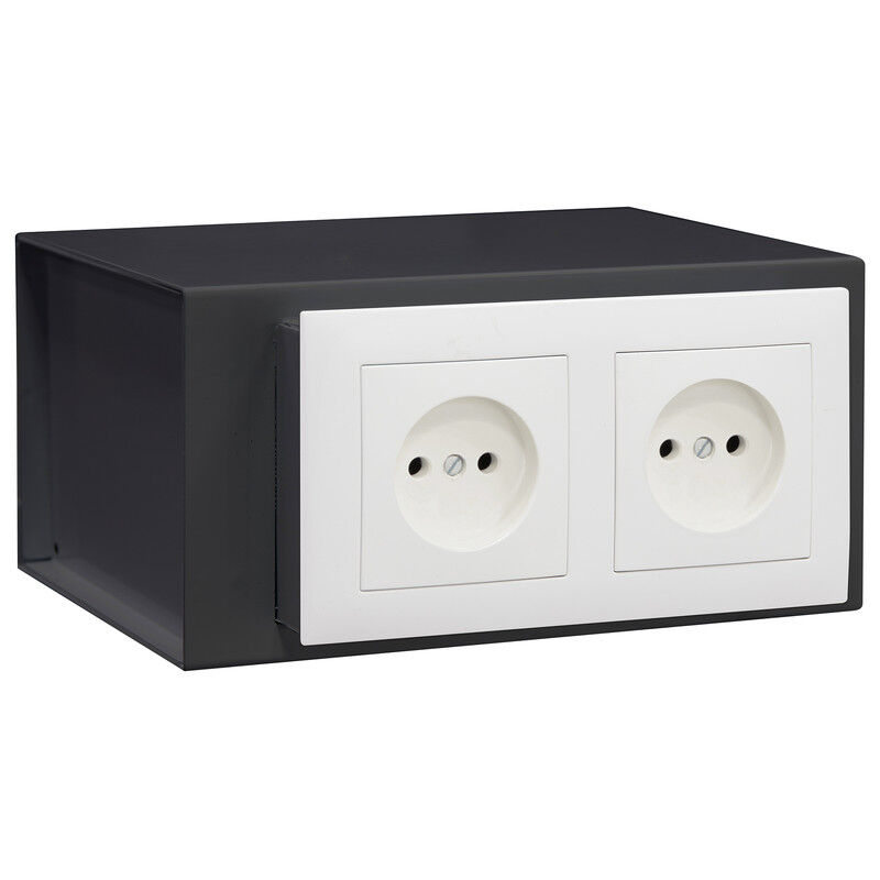 foto del prodotto socket cassaforte camuffata dietro la placca della presa elettrica, da incassare al muro, presa standard 10 x 20 x 15 cm, 2,5l 23000w s0 arregui