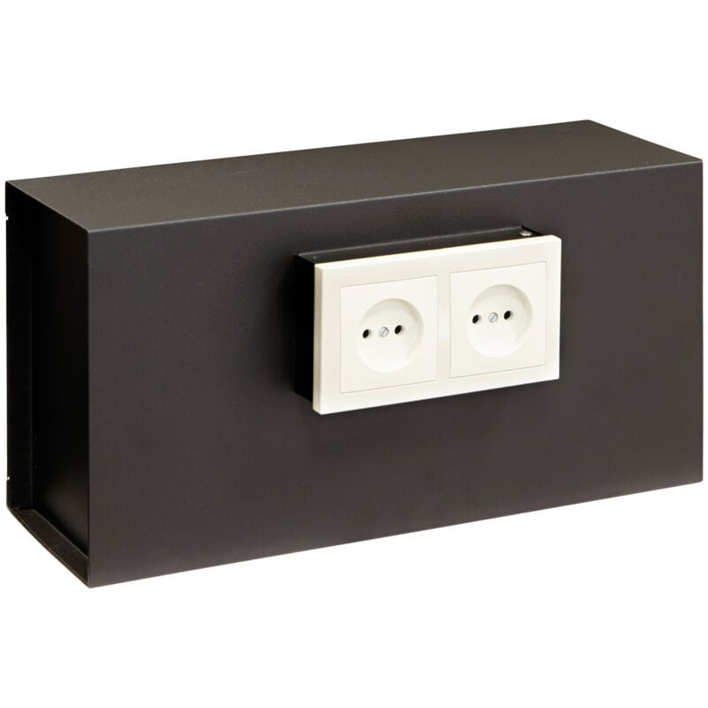 foto del prodotto socket cassaforte camuffata dietro la placca della presa elettrica, da incassare al muro, presa standard 20 x 40 x 13 cm, 9l 23000w s1 arregui