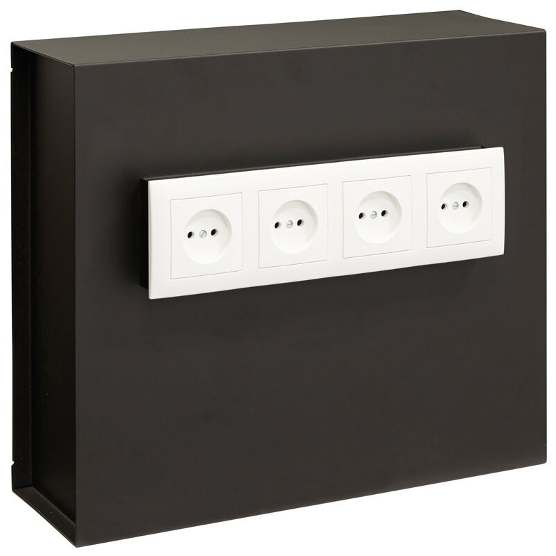 foto del prodotto socket cassaforte camuffata dietro la placca della presa elettrica, da incassare al muro, presa standard 35 x 40 x 13 cm, 15l 23000w s2 arregui